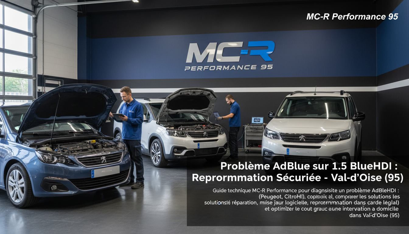 Problème AdBlue sur 1.5 BlueHDi (Peugeot, Citroën) : comment la reprogrammation résout la panne en toute sécurité – MC-R Performance 95 - Comprendre la panne AdBlue sur les 1.5 BlueHDi Peugeot/Citroën