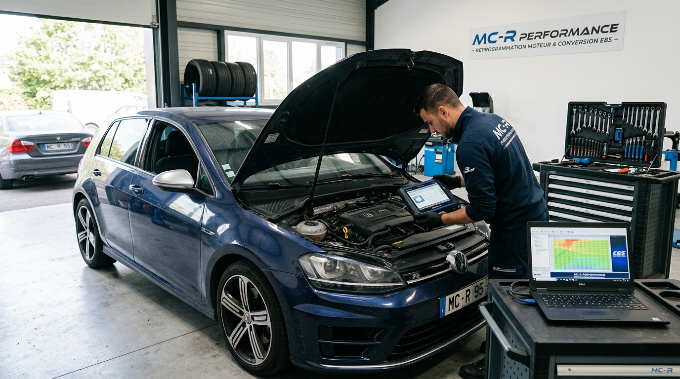 Diagnostic moteur avant reprogrammation E85